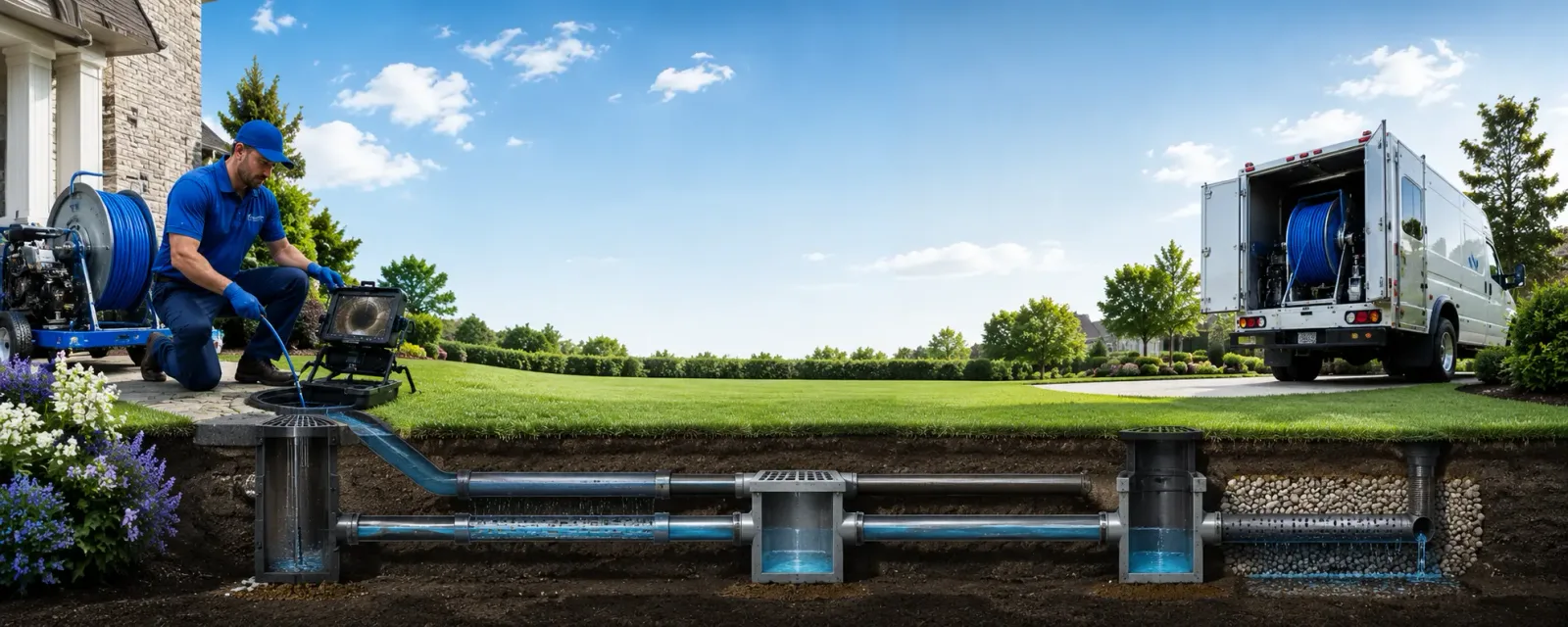 Outdoor drain cleaning information for Bruin, PA